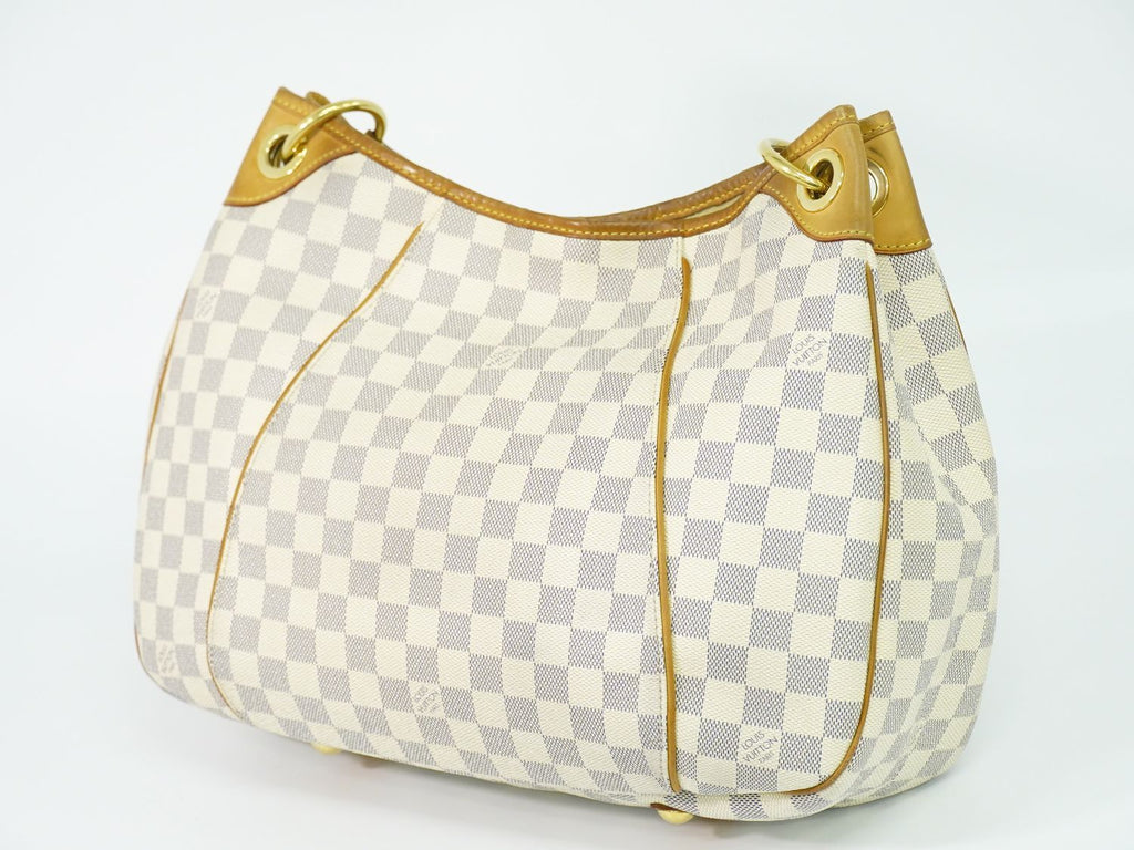 Louis Vuitton LV Galleria PM Damier Azur Shoulder Bag White Gray — view 2