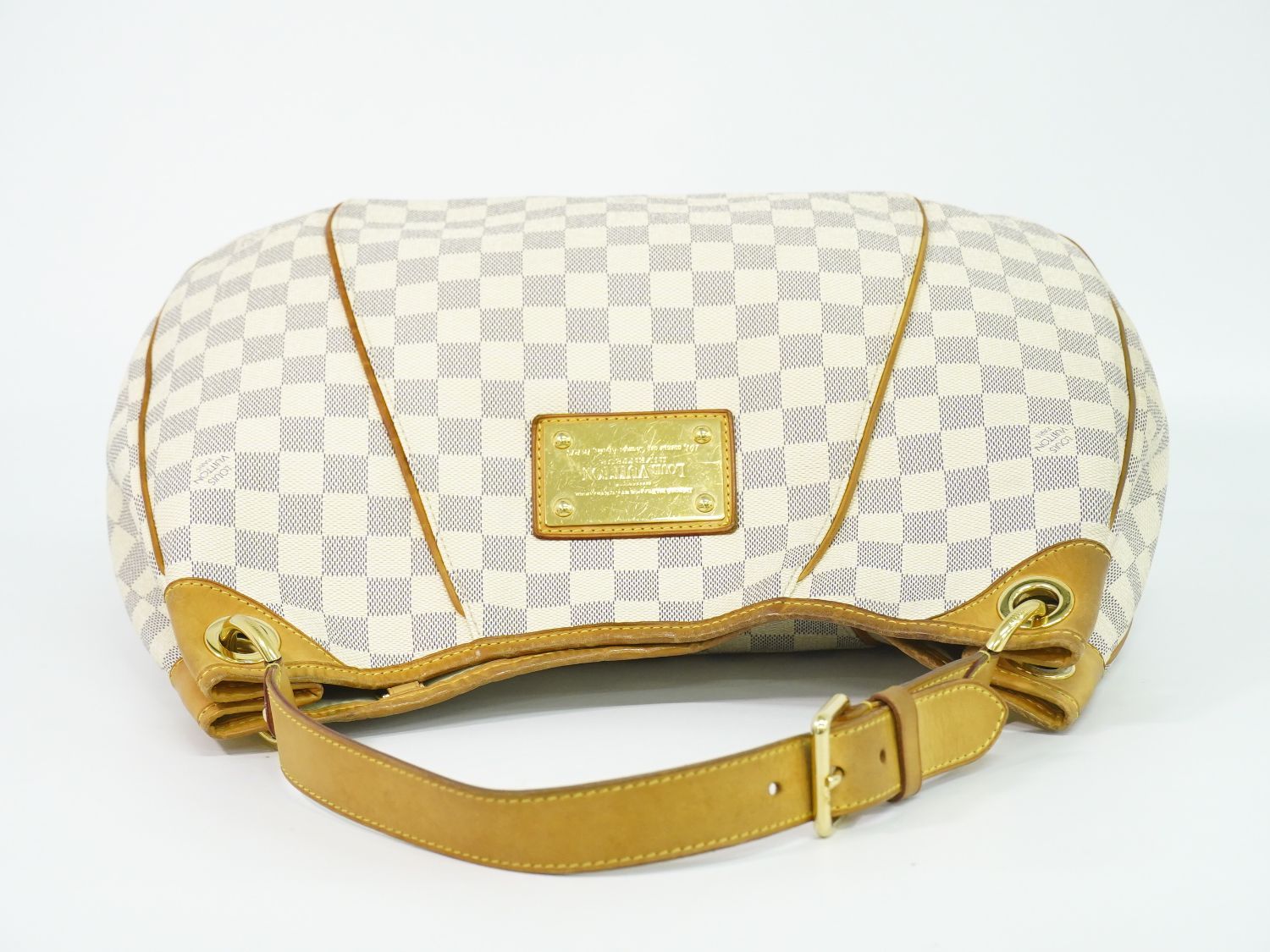 Louis Vuitton LV Galleria PM Damier Azur Shoulder Bag White Gray — view 5