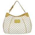 Louis Vuitton LV Galleria PM Damier Azur Shoulder Bag White Gray