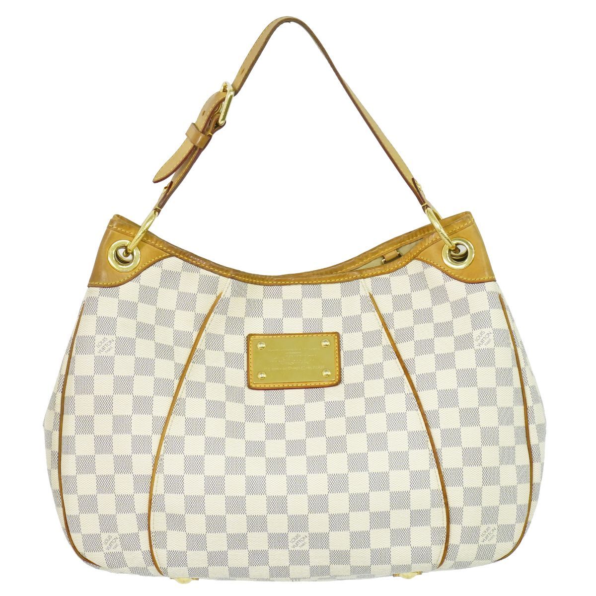 Louis Vuitton LV Galleria PM Damier Azur Shoulder Bag White Gray