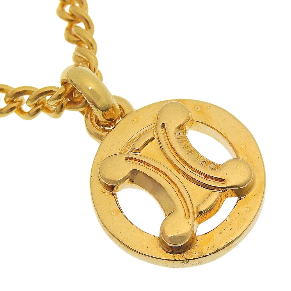 Celine Triomphe Gold Plated Necklace
