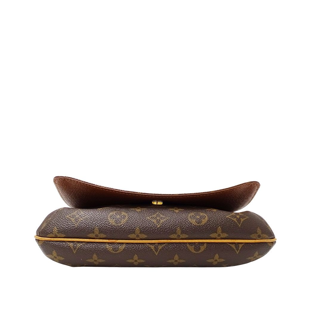 Louis Vuitton Shoulder Bag Monogram Canvas Musette Tango Short Brown Flap Style — view 3