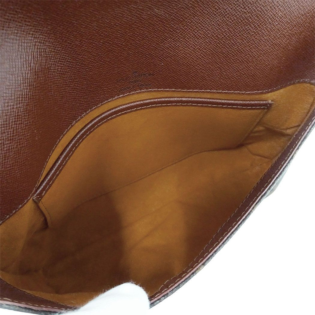 Louis Vuitton Shoulder Bag Monogram Canvas Musette Tango Short Brown Flap Style — view 6