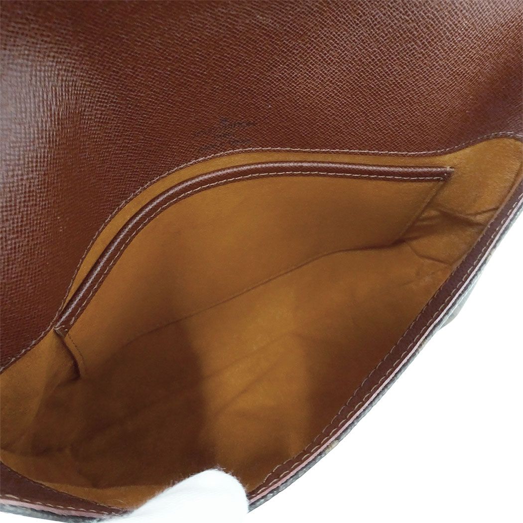 Louis Vuitton Shoulder Bag Monogram Canvas Musette Tango Short Brown Flap Style — view 6