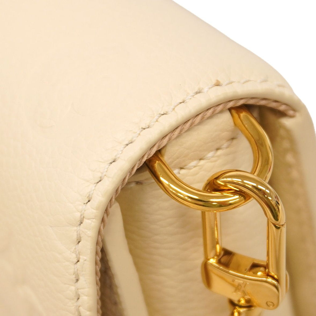 Louis Vuitton Shoulder Bag Monogram Empreinte Wallet on Chain Metis Cream — view 7