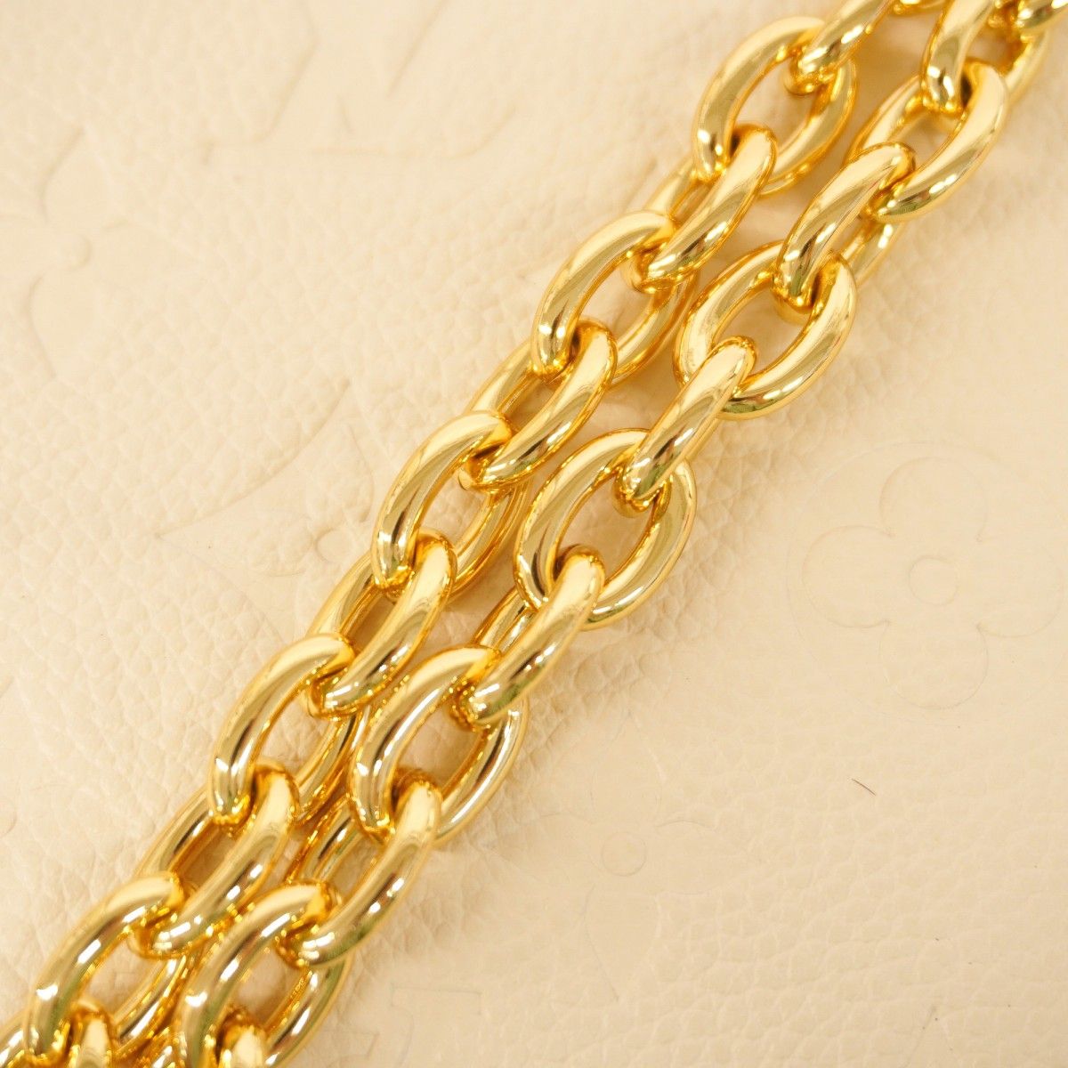 Louis Vuitton Shoulder Bag Monogram Empreinte Wallet on Chain Metis Cream — view 8