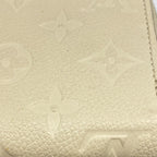 Louis Vuitton Wallet Monogram Empreinte Zippy Cream — view 5