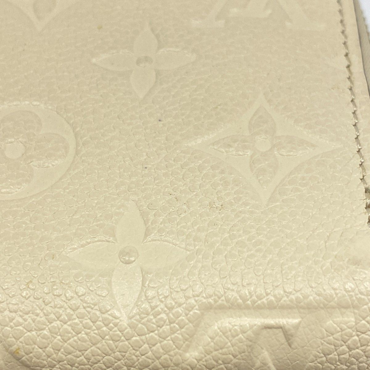 Louis Vuitton Wallet Monogram Empreinte Zippy Cream — view 5