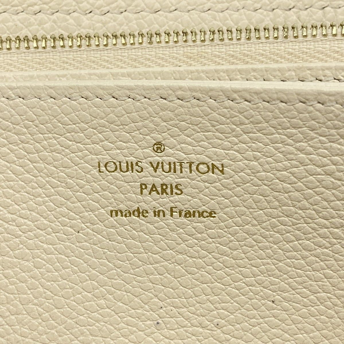 Louis Vuitton Wallet Monogram Empreinte Zippy Cream — view 4