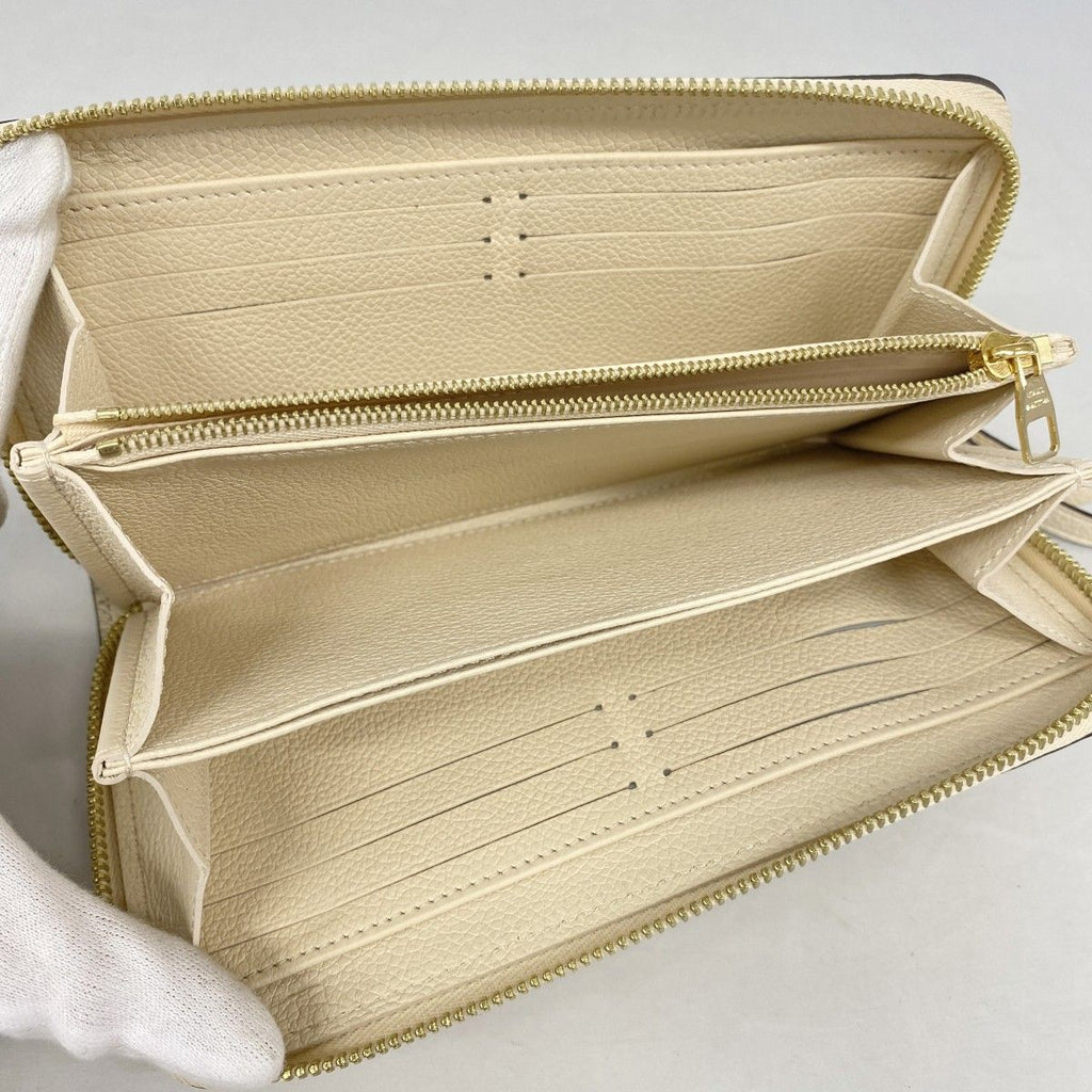 Louis Vuitton Wallet Monogram Empreinte Zippy Cream — view 3
