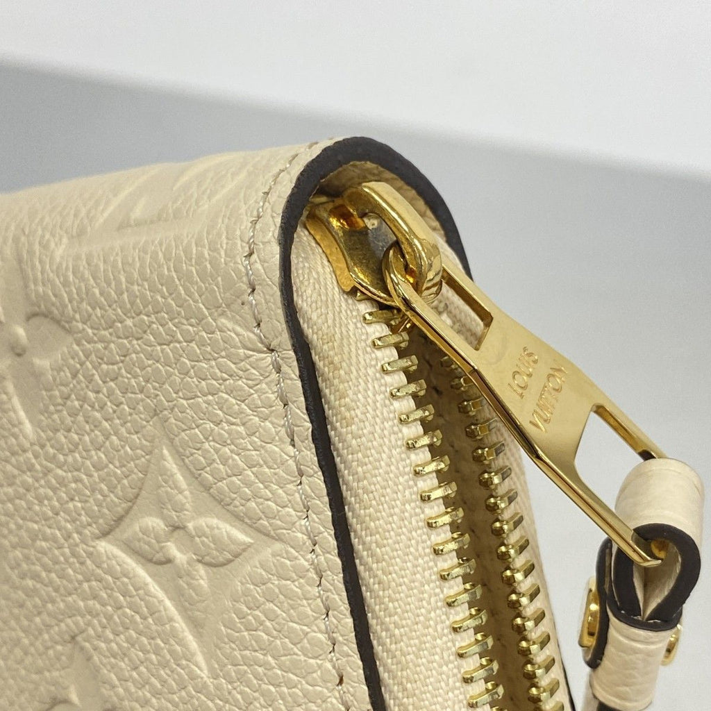 Louis Vuitton Wallet Monogram Empreinte Zippy Cream — view 7