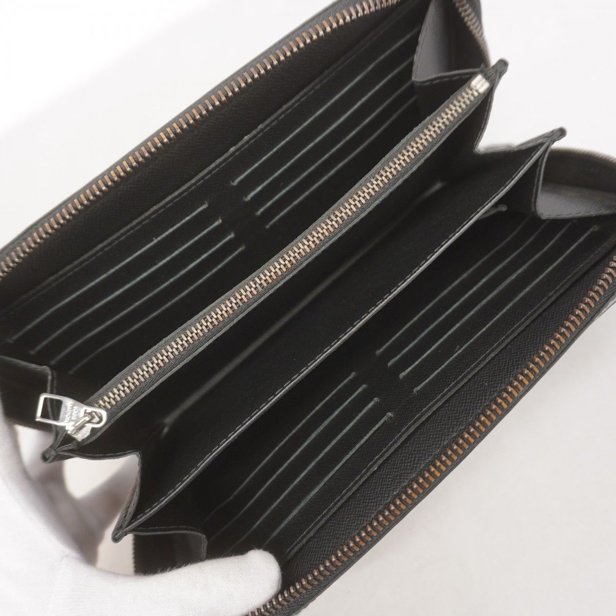 Louis Vuitton Wallet Monogram Eclipse Zippy XL Black — view 3