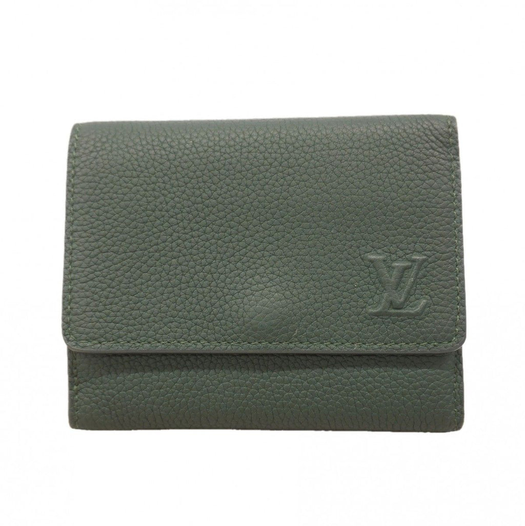 Louis Vuitton Trifold Wallet Aerogram Victor Forest Green
