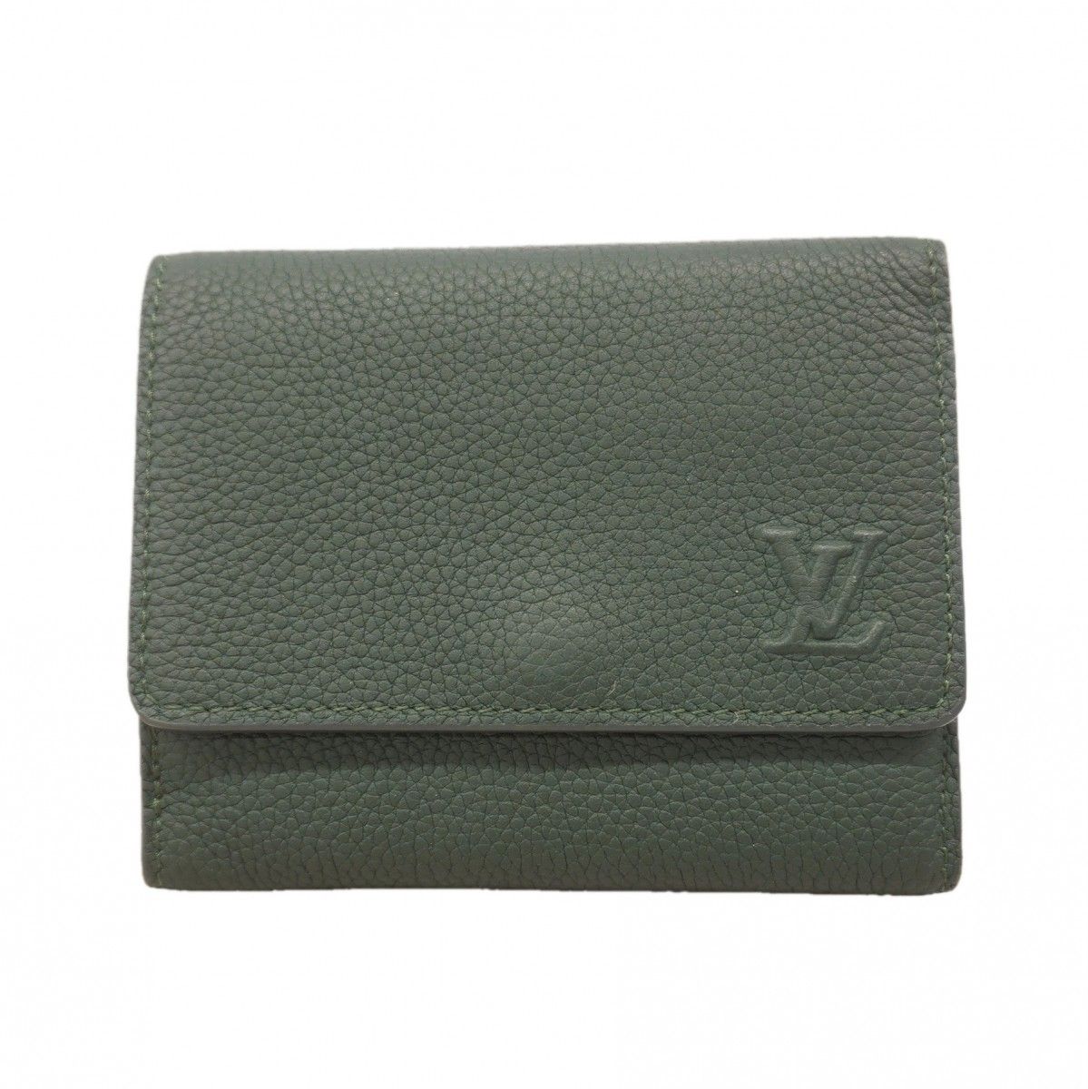 Louis Vuitton Trifold Wallet Aerogram Victor Forest Green