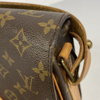 Louis Vuitton Shoulder Bag Monogram Cartouchiere MM Brown — view 7
