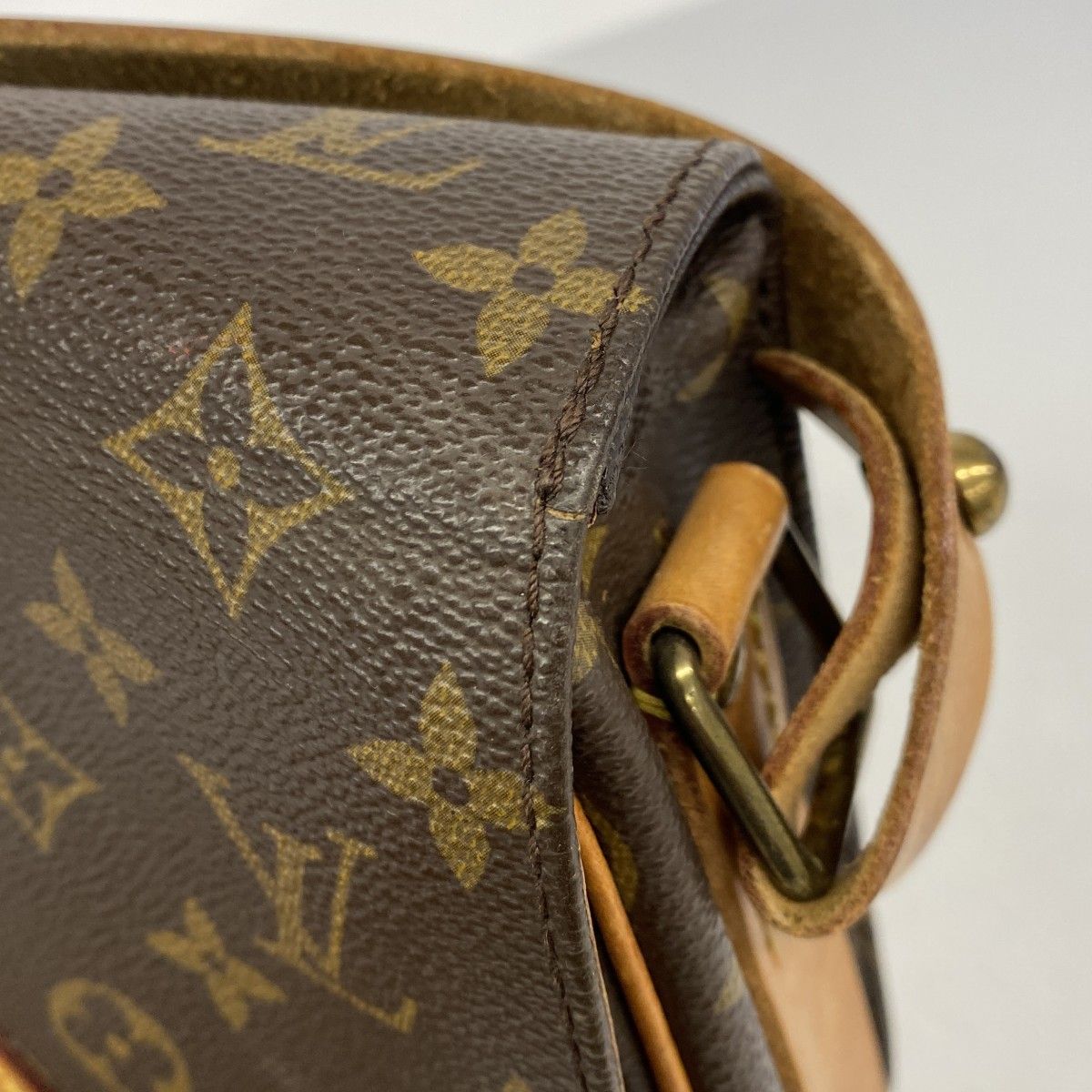 Louis Vuitton Shoulder Bag Monogram Cartouchiere MM Brown — view 7