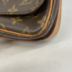 Louis Vuitton Shoulder Bag Monogram Cartouchiere MM Brown — view 6
