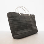 Chanel Handbag Chocolate Bar Nylon Black Silver — view 2