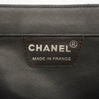 Chanel Handbag Chocolate Bar Nylon Black Silver — view 5