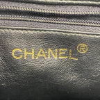 Chanel Shoulder Bag Quilted Lambskin Black Gold — view 5