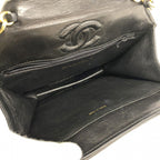 Chanel Shoulder Bag Quilted Lambskin Black Gold — view 4