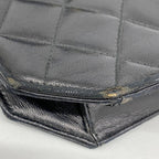 Chanel Shoulder Bag Quilted Lambskin Black Gold — view 6