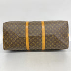 Louis Vuitton Boston Bag Monogram Keepall Bandouliere 60 Brown — view 3