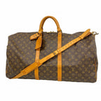 Louis Vuitton Boston Bag Monogram Keepall Bandouliere 60 Brown