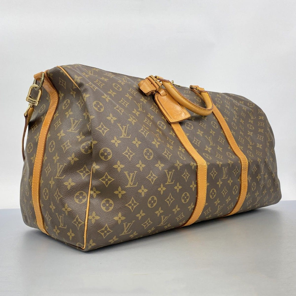 Louis Vuitton Boston Bag Monogram Keepall Bandouliere 60 Brown — view 2