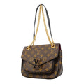 Louis Vuitton Shoulder Bag Monogram Passy Brown Black Cles