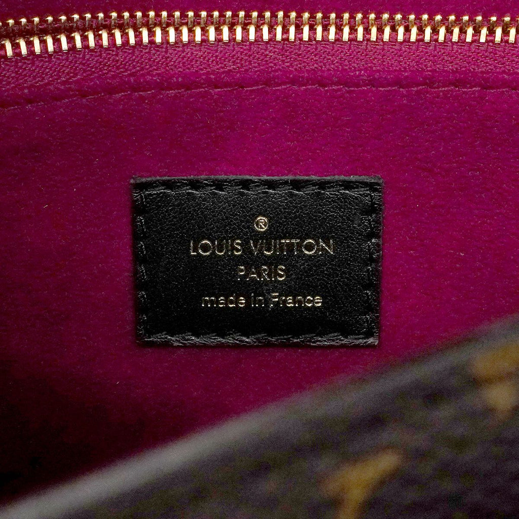 Louis Vuitton Shoulder Bag Monogram Passy Brown Black Cles — view 5