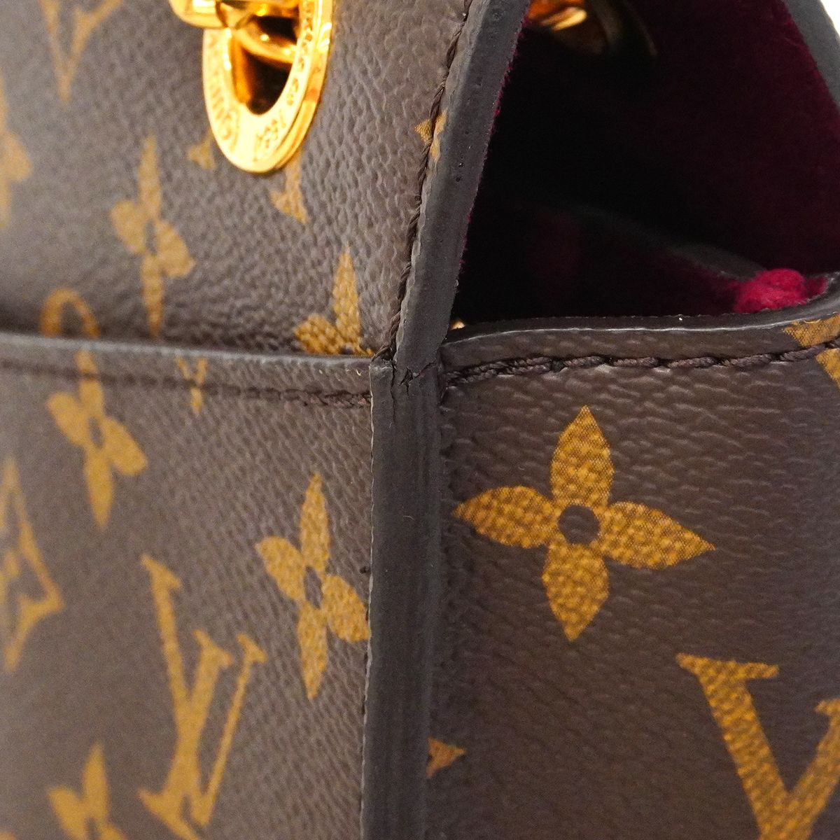 Louis Vuitton Shoulder Bag Monogram Passy Brown Black Cles — view 6