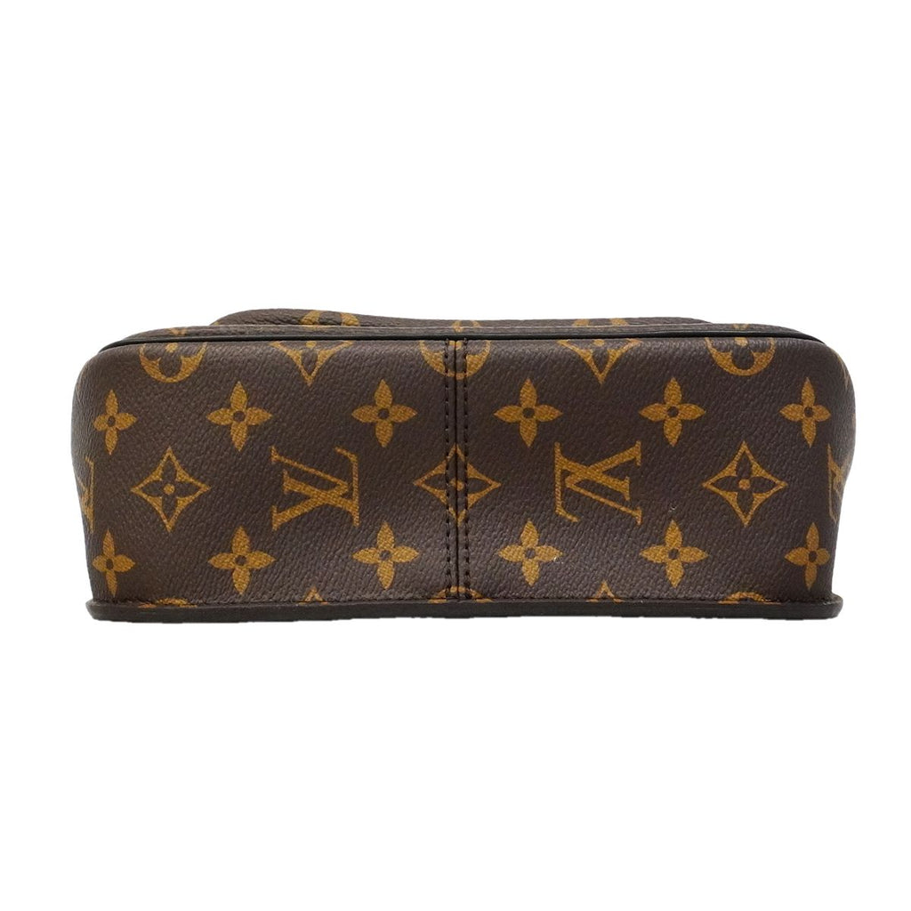 Louis Vuitton Shoulder Bag Monogram Passy Brown Black Cles — view 3