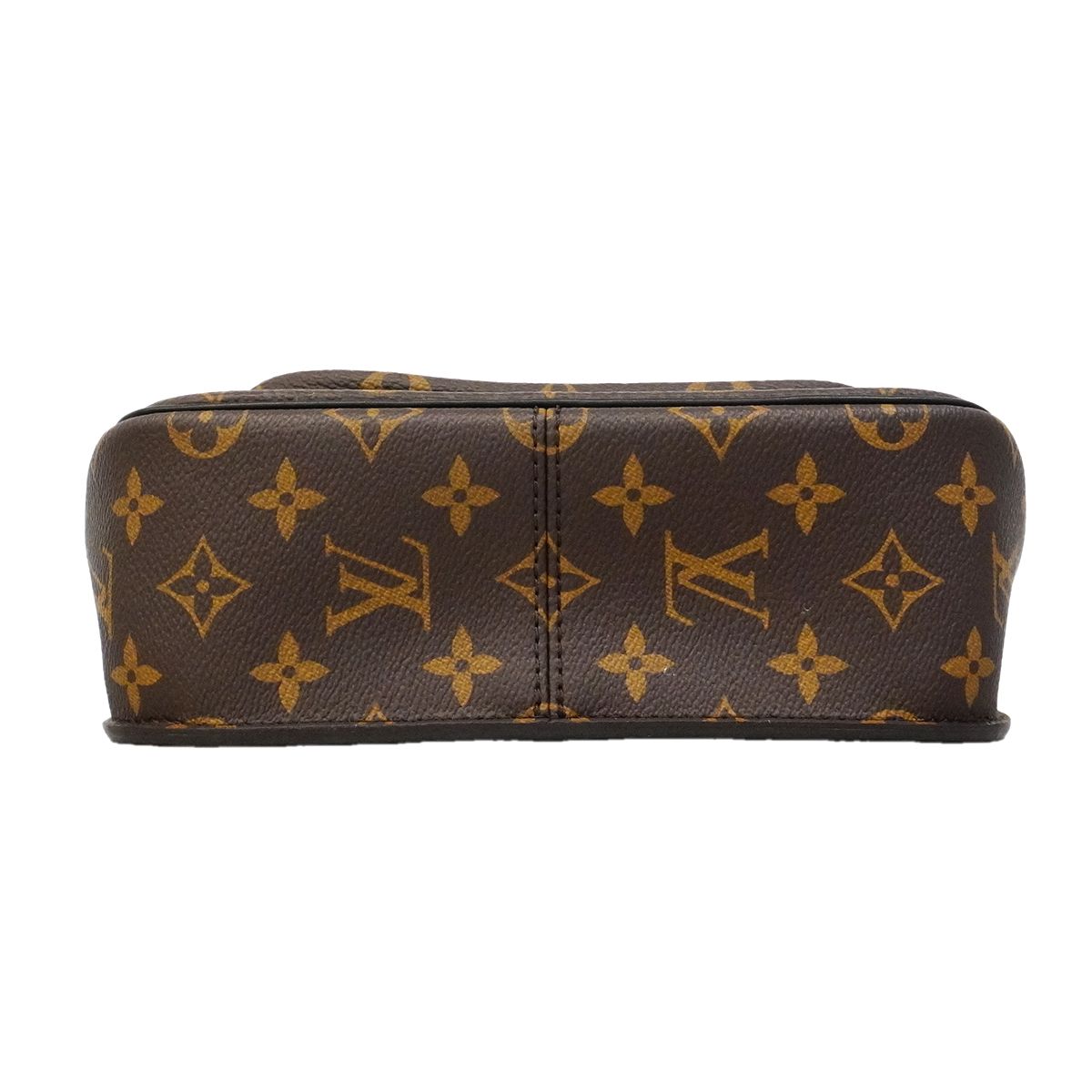 Louis Vuitton Shoulder Bag Monogram Passy Brown Black Cles — view 3