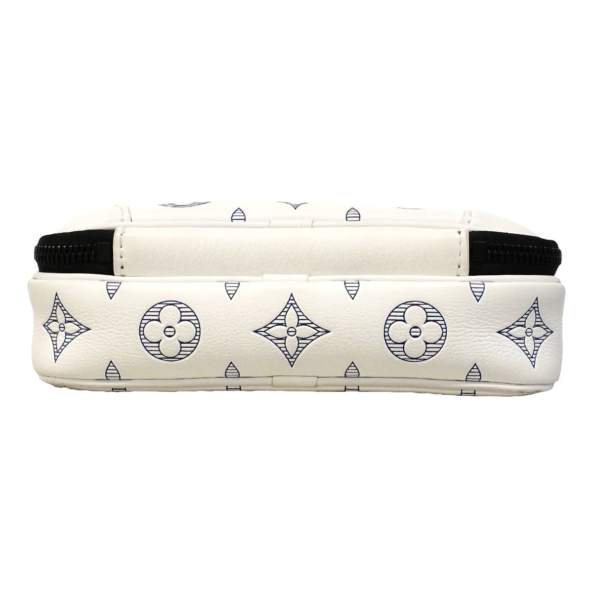 Louis Vuitton Shoulder Bag Monogram Shadow Alpha Wearable Wallet NV White — view 3