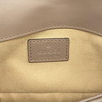 Gucci Shoulder Bag GG Marmont Leather Brown Gold — view 5