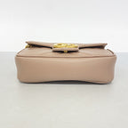 Gucci Shoulder Bag GG Marmont Leather Brown Gold — view 3