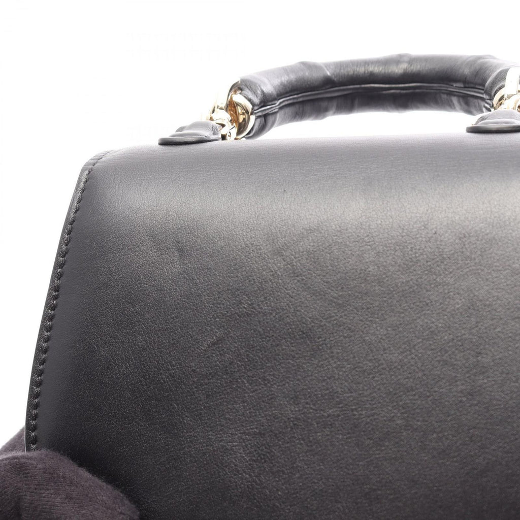 Gucci 2-Way Black Leather Bamboo Shoulder — view 8
