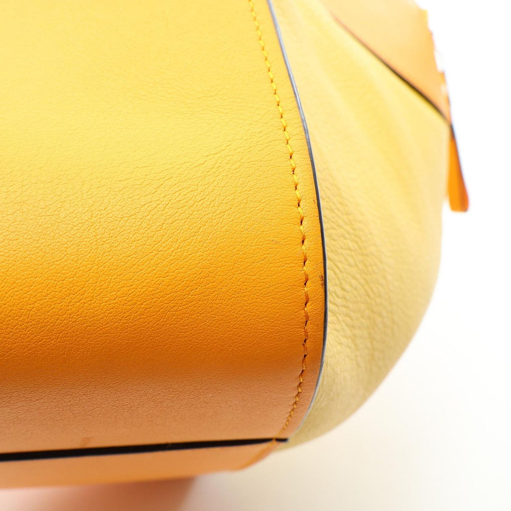 Loewe Handbag Hammock Bag Small 2-Way Orange Yellow Leather — view 5