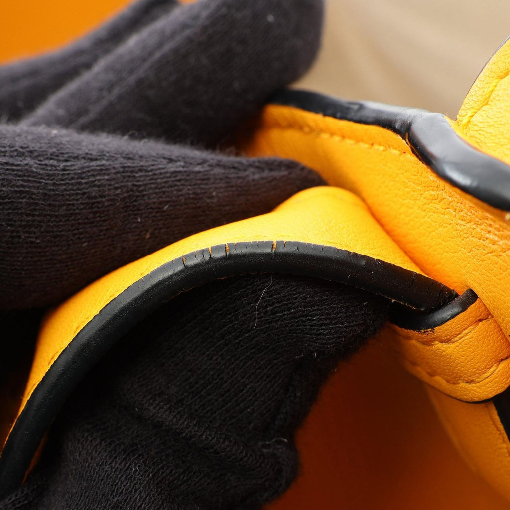 Loewe Handbag Hammock Bag Small 2-Way Orange Yellow Leather — view 8