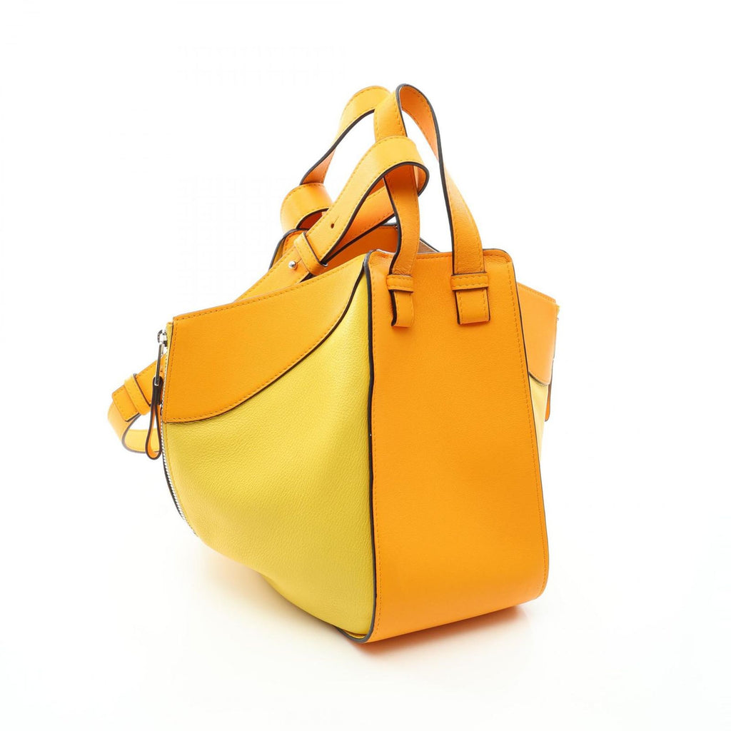 Loewe Handbag Hammock Bag Small 2-Way Orange Yellow Leather — view 2