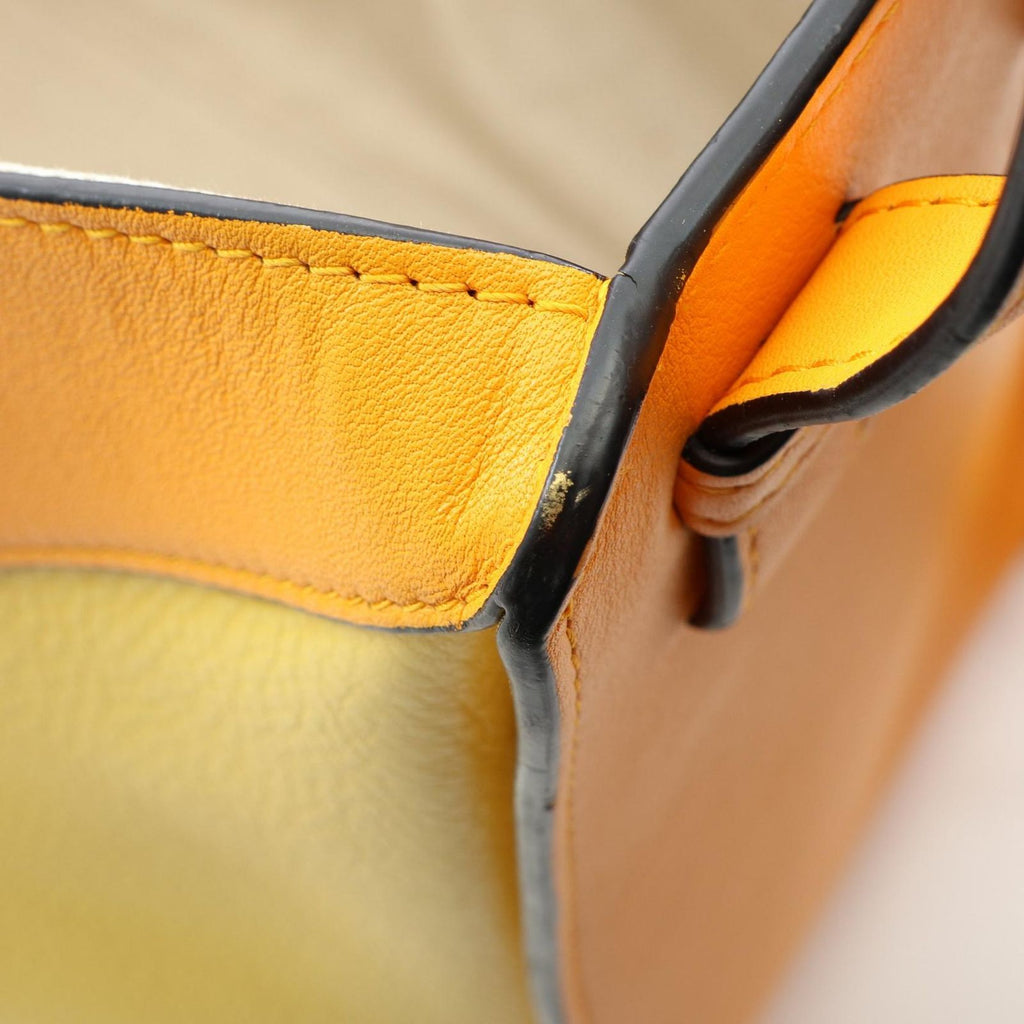 Loewe Handbag Hammock Bag Small 2-Way Orange Yellow Leather — view 7