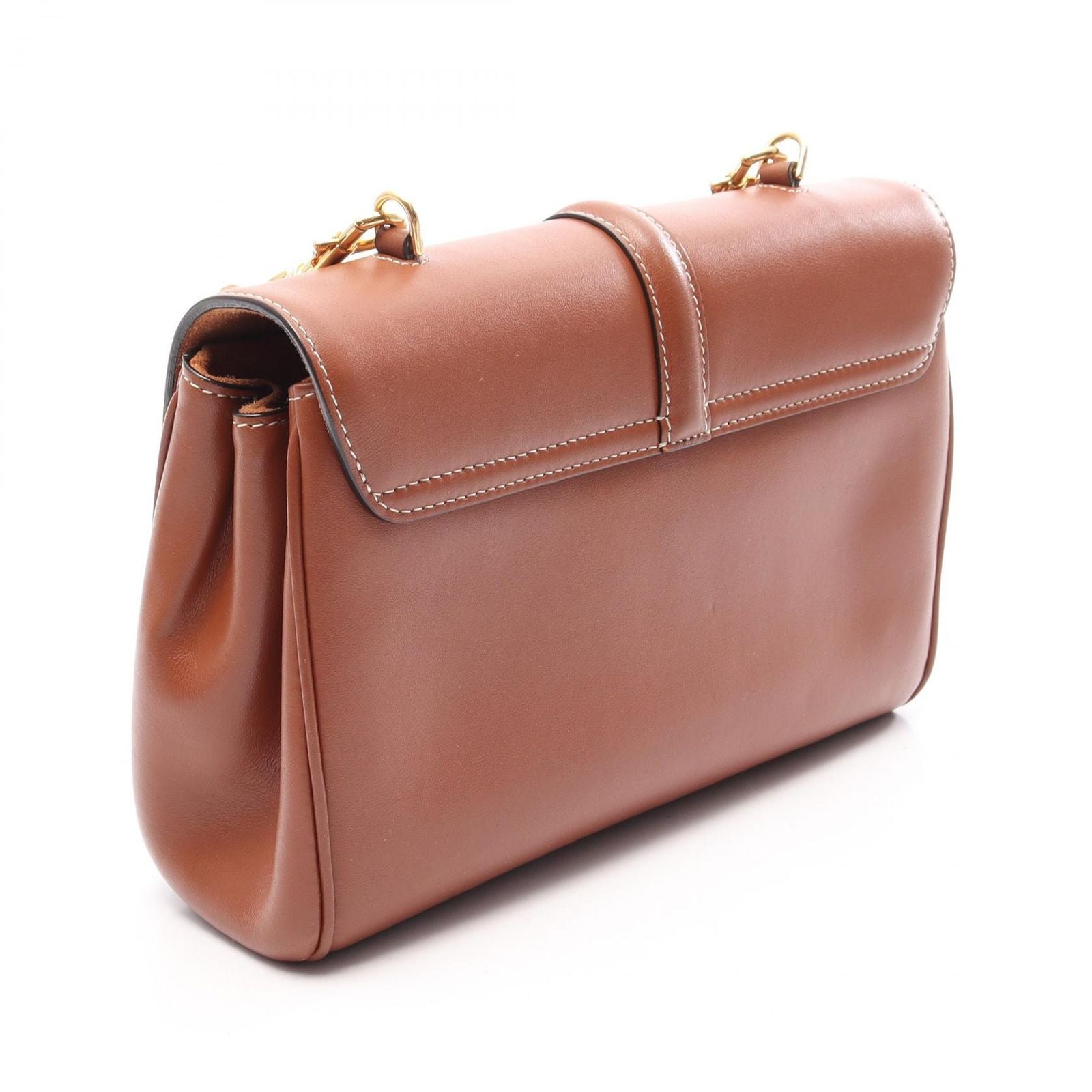 Celine Shoulder Bag Teen Soft 16 Brown Leather — view 2