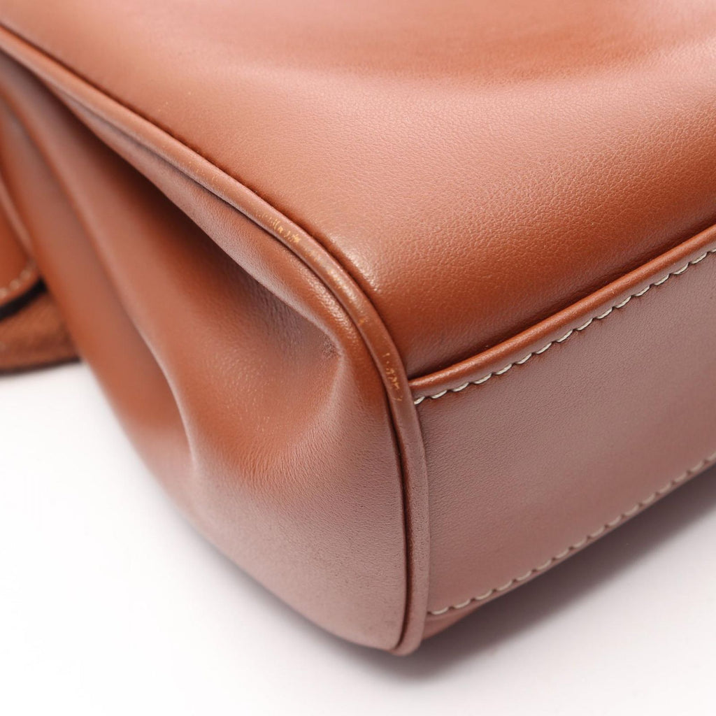 Celine Shoulder Bag Teen Soft 16 Brown Leather — view 8