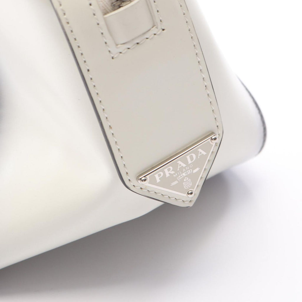 Prada Super Nova Small 2-Way White Navy Leather Shoulder — view 8