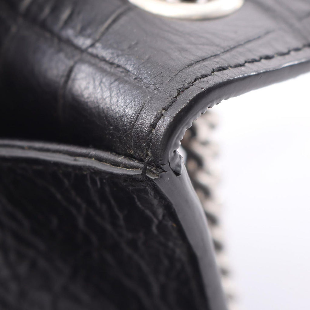 Saint Laurent Paris Shoulder Bag Kate Monogram Croco — view 8