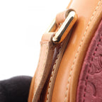 Celine Shoulder Bag C Macadam Pink Beige Suede Leather — view 7