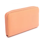 Chanel Round Wallet CC Logo Coral Orange Caviar Leather CC — view 2