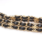Chanel Shoulder Bag Quilted Vanity Black Caviar Leather Chain — view 8