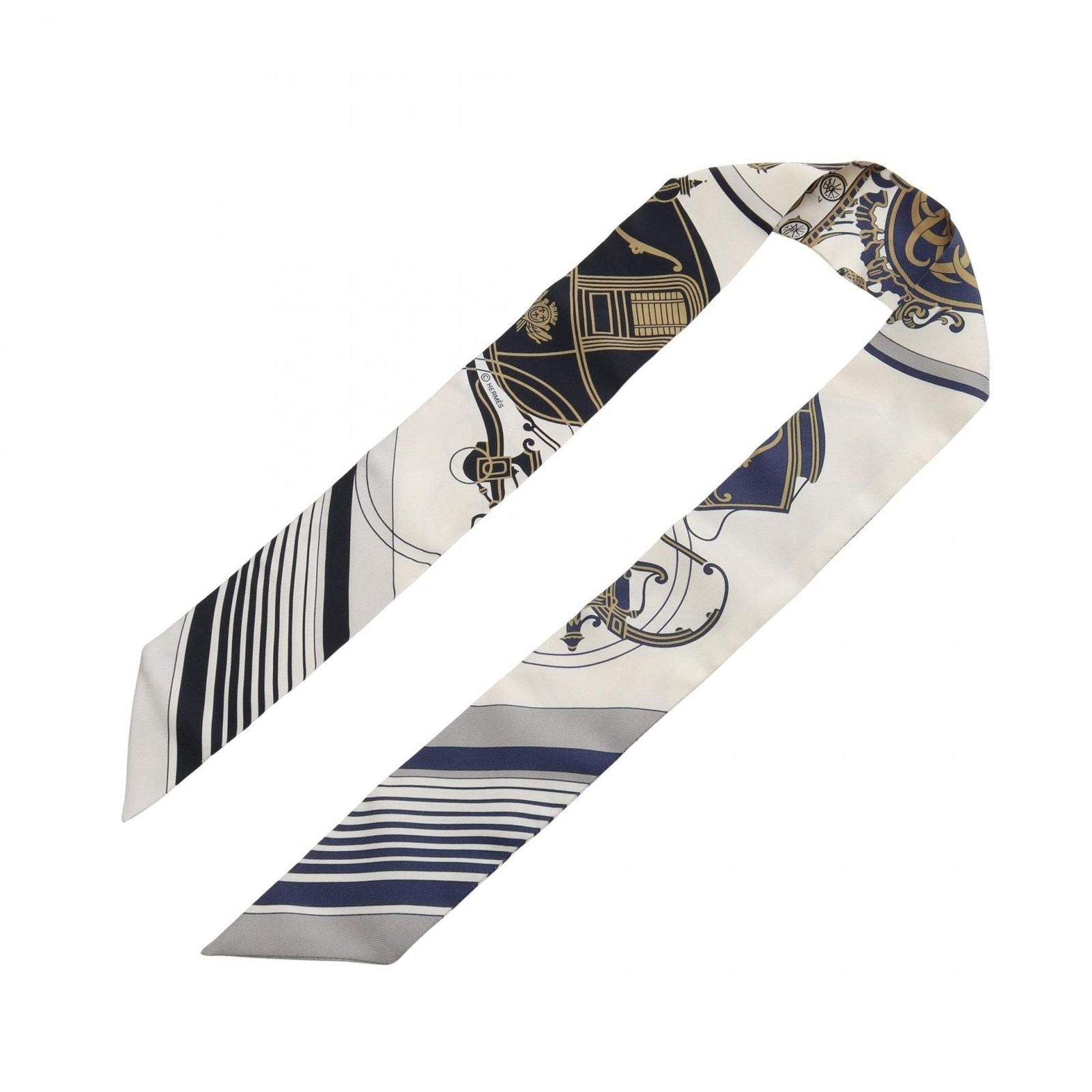 Hermes Scarf Twill Ex Libris Silk — view 3